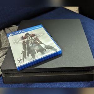 Black PS4 Slim & Bloodborne